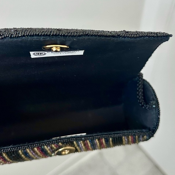 Delill Vintage Multicolor Beaded Clutch / Evening Bag Never Used! - Picture 4 of 12